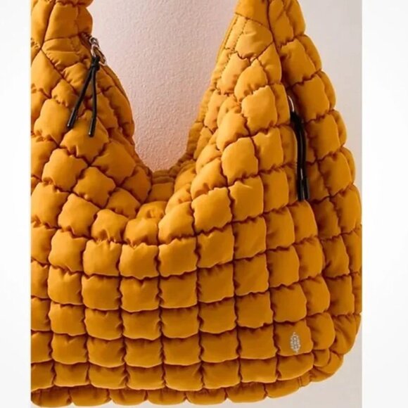 Free People Quilted Carryall Golden Sunrise - Picture 7 of 12